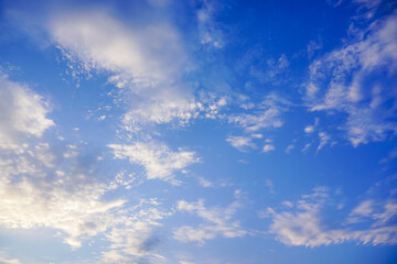 Clouds and blue sky for background
