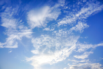 Naklejka na ściany i meble Clouds and blue sky for background