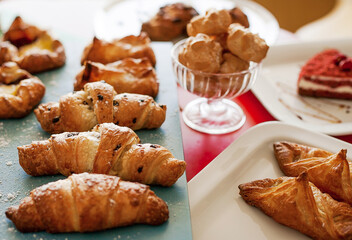 croissants with jam