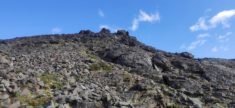 Volcanoes and mountains of Kamchatka.