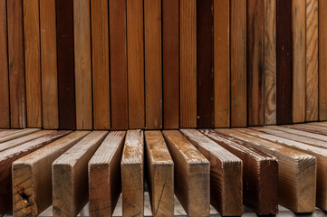 texture of brown wooden planks as background