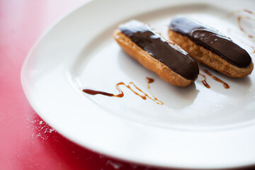 chocolate cake on a plate