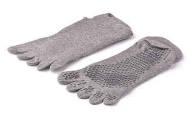 Non-slip yoga toe socks