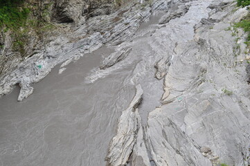 river in the mountains. caucasus 