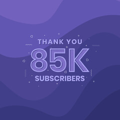 Thank you 85000 subscribers 85k subscribers celebration.