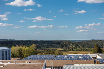 solar panels view 