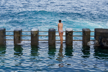 Woman looking to the ocean © iphotographer62