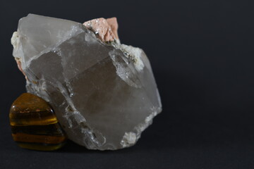 
minerals and rocks taken on a black background
