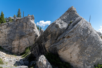Rock Formations at the Silver Gate, Yellowstone National Park