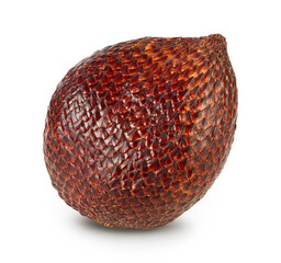 Salak snake fruit isolated on white background with clipping path and full depth of field