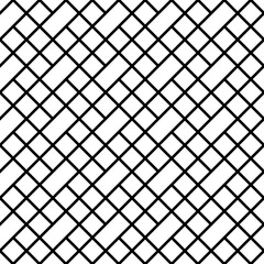 Geometric pattern. Rectangles, rhombuses image. Seamless surface design with slanted blocks tiling. Grid image. Repeated strokes, diamonds ornament background. Mosaic motif. Grill wallpaper.