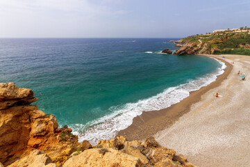 Beach of Geropotamos, in Rethymno region, Crete island, Greece, Europe.