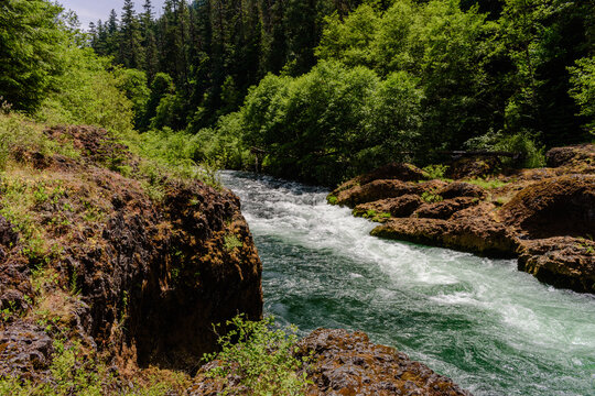 Clackamas River in MT Hood National Forest.