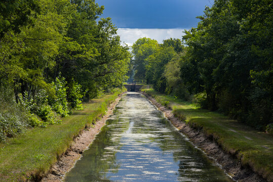 landscape of sologne in france