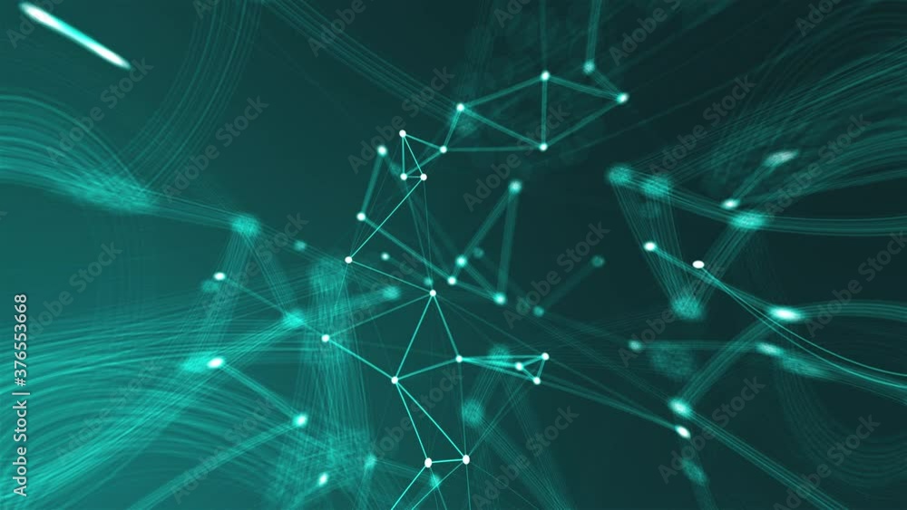 Poster abstract connection dots. technology background. network concept. 3d rendering