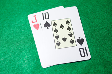 Cartas de baralho para diversão e lazer