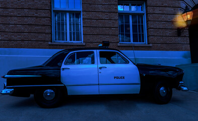 Police car on the street
