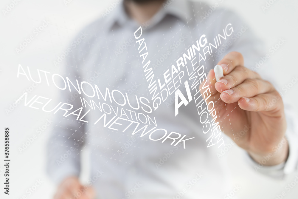 Poster industrie 4.0 robot automation ai future digital