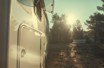 campervan caravan vehicle for van life holiday on mobile home camper mobile motor home RV campervan...