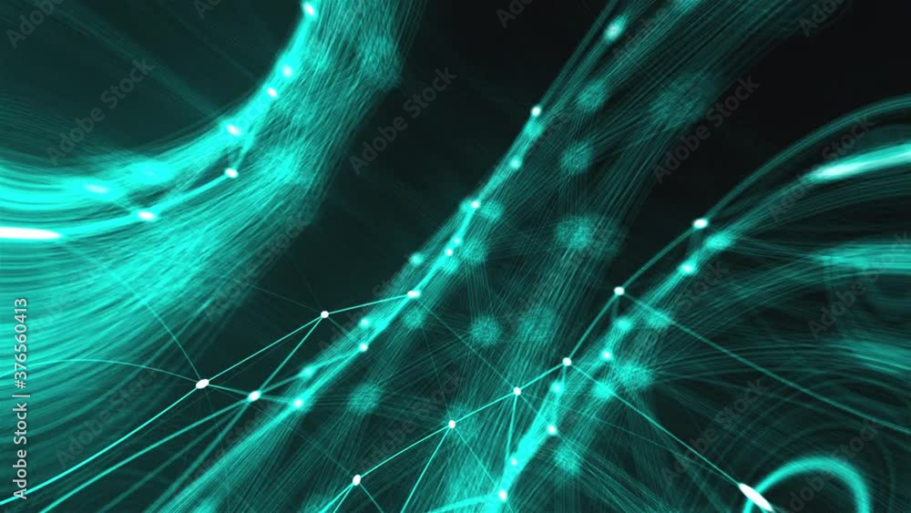 Poster abstract connection dots. technology background. network concept. 3d rendering