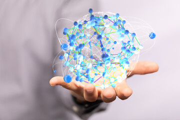 Digital Network and data concept.