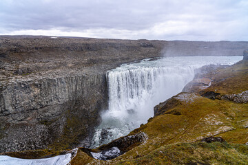 Dettifoss waterfall in iceland