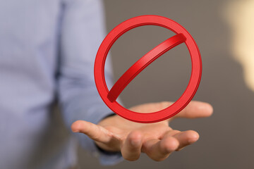 warning stop sign attention symbol