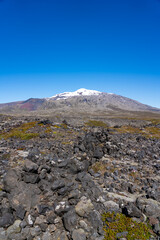 Picturesque rocky country side in Iceland
