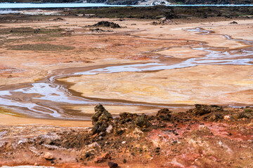 Sulphur hot springs in Iceland
