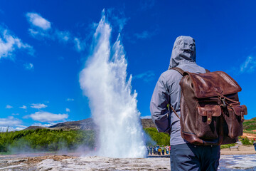 Iceland geyser