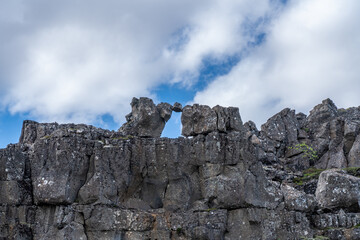 Rock formation in Iceland