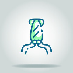 squid icon or logo in  twotone
