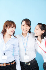 Fototapeta premium 肩を組むＯＬ