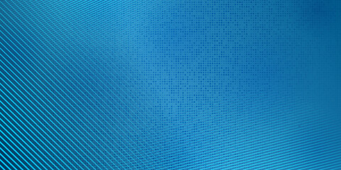 Abstract halftone background made of dots and lines in blue colors