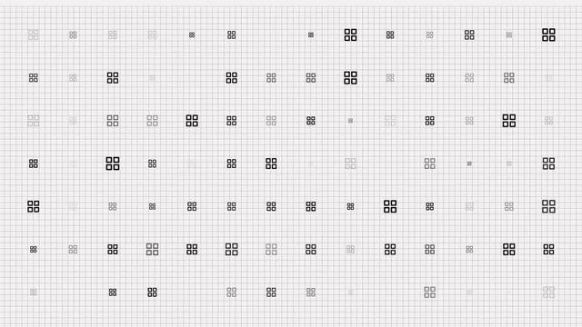 symbol of Microsoft logo animation loop. Seamless pattern background. small windows icons slowly blink on grid. white backdrop