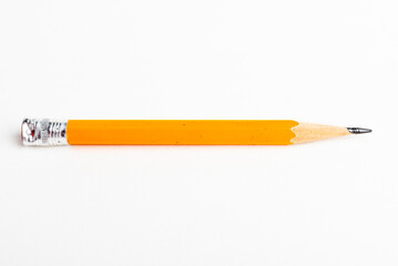 Sharpened Classic Yellow-Orange Hexagonal Pencil Stub