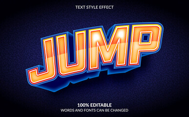 Editable Text Effect, Jump Text Style