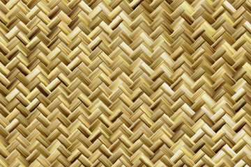 Rattan texture, detail handcraft bamboo weaving background. Brown wicker basket illustration