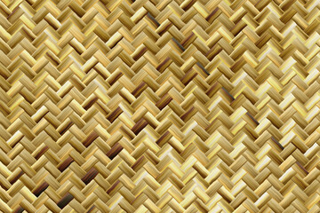 Rattan texture, detail handcraft bamboo weaving background. Brown wicker basket illustration