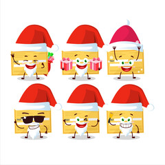 Santa Claus emoticons with payment check paper cartoon character
