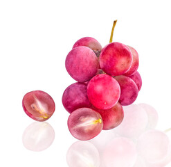 Grapes isolated on white background
