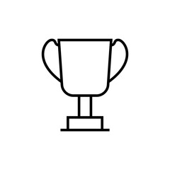 Champion, trophy, winner icon glyph style for your web design
