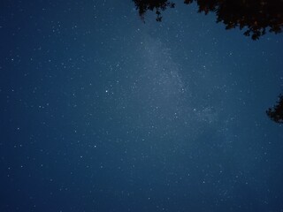 Starry sky, different ISO