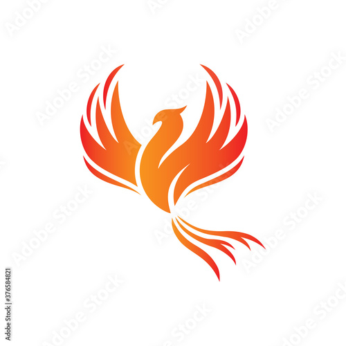 Phoenix Red Fire Logo Concept Wall Mural Wallpaper Murals Ramaadi Phoenix Red Fire Logo Concept Wall Mural Wallpaper Murals Ramaadi