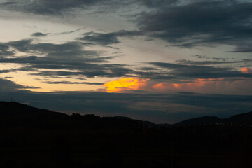 entardecer na fazenda de cavalos em Minas Gerais
