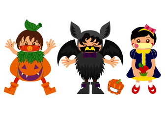 マスクして仮装してハロウィンパーティ