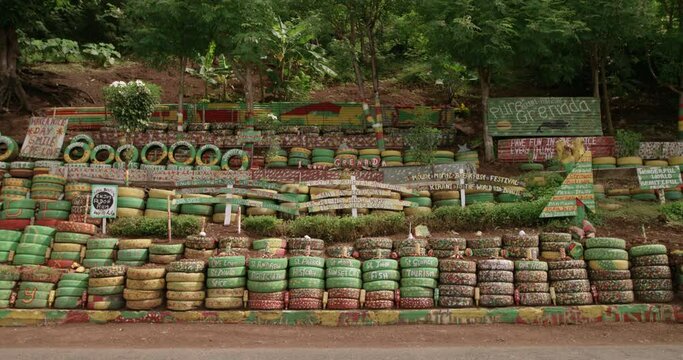 Roadside Display, Charlie's Bar, St. George's, Grenada