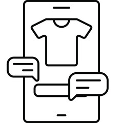 Online Shopping ecommerce icon online store