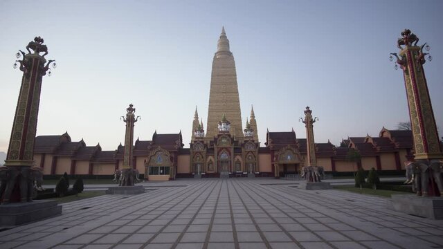 Wat Maha That Wachiramongkol (Wat Bang Thong), a famous temple in Krabi Province