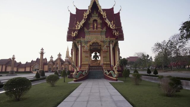 Wat Maha That Wachiramongkol (Wat Bang Thong), a famous temple in Krabi Province
